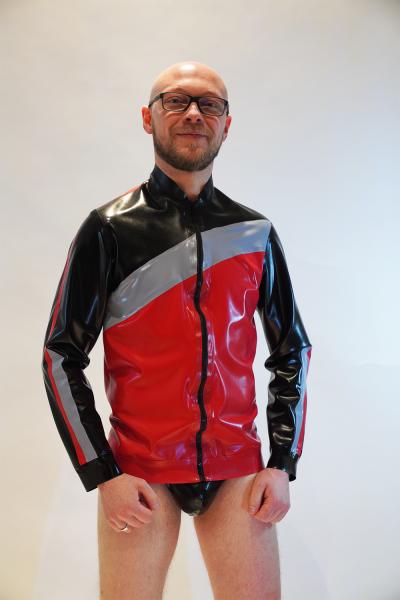Latex Trainingsjacke Olympia – sportlich, individuell, in XS–4XL | 4–6 Wochen Lieferzeit